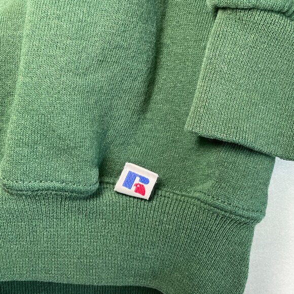 VINTAGE Russell Kearney Catholic Sweatshirt Green | Yellow Embroidery | Mens XL - Picture 5 of 8